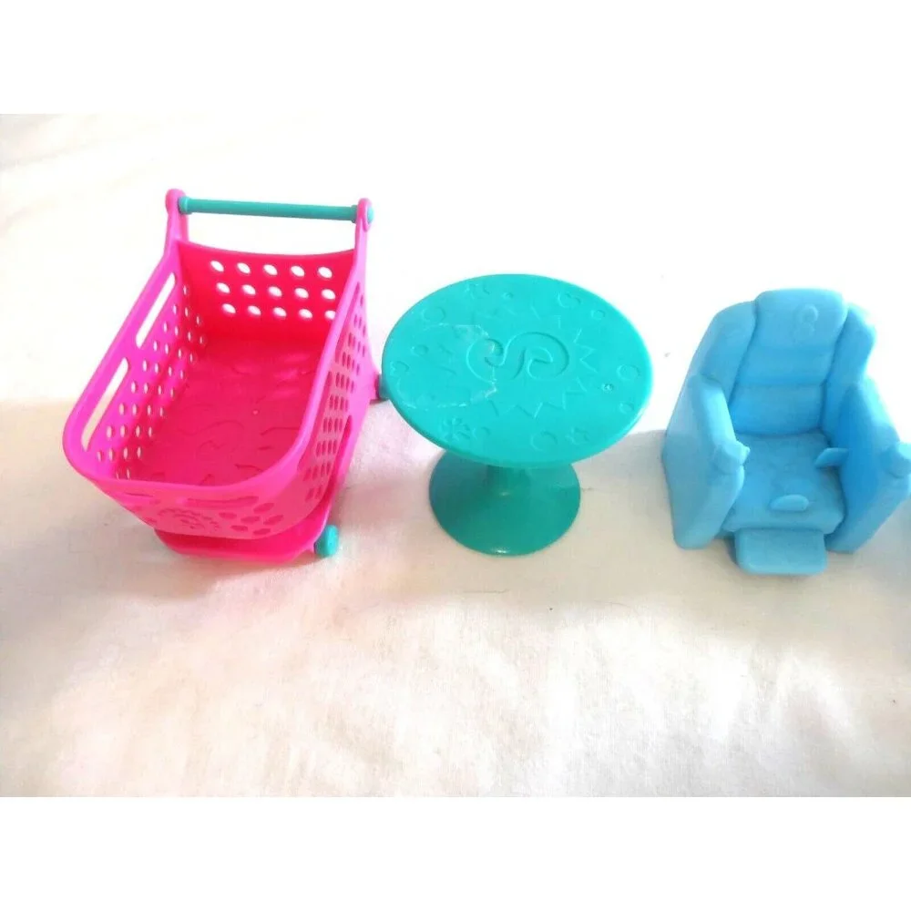 Shopkins Shopville Super Mall Shoppies Figures Acces Furniture and 4 Rare shopki